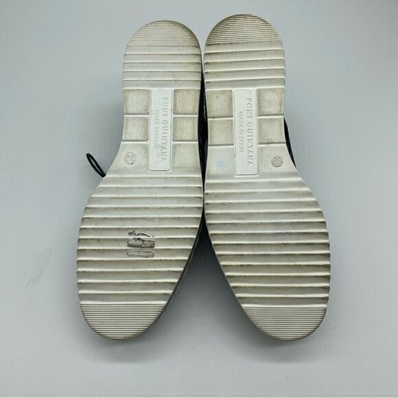 Pons Quintana Black Leather Lace Up Espadrilles, Sz EU 36 - Picture 12 of 15